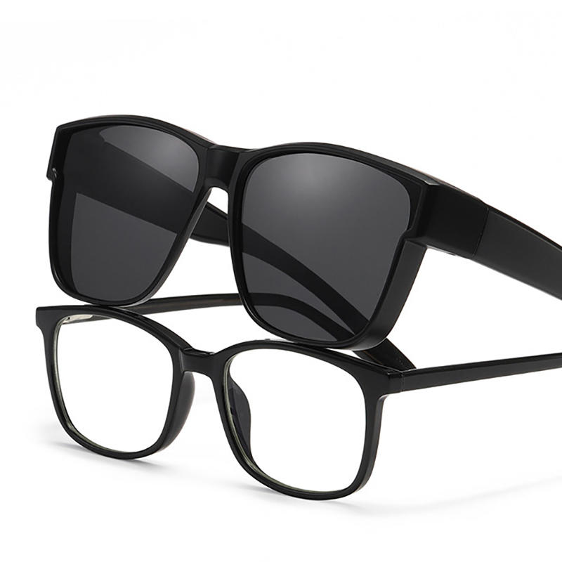Gafas miopes polarizadas estilo JP para hombres que conducen al aire libre dentro de las cuales se pueden usar marcos de anteojos