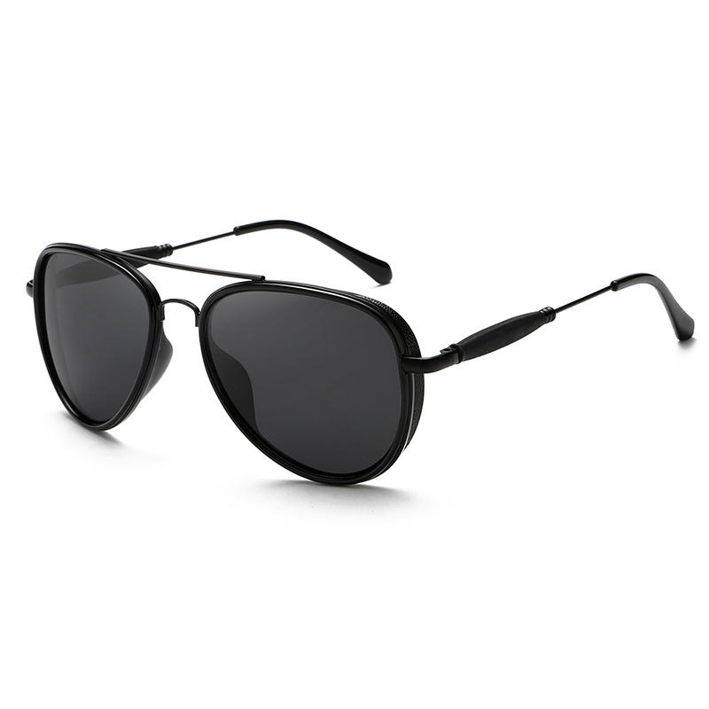 Gafas de sol de metal de moda con doble puente UV400 personalizado