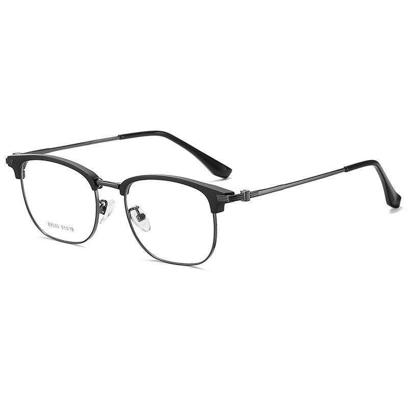 Gafas ópticas rectangulares pequeñas con montura negra