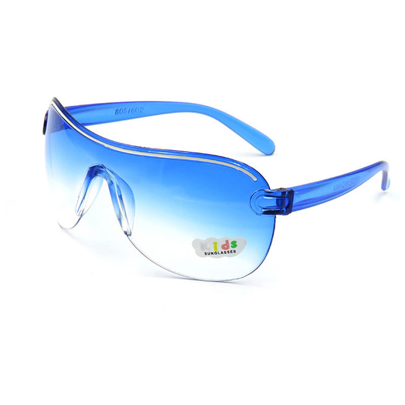Gafas de sol outdoor oversize con lente azul