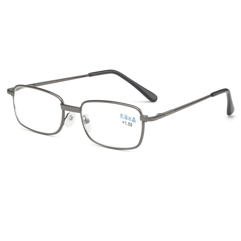 Monturas de gafas de lectura de metal con logotipo personalizado barato