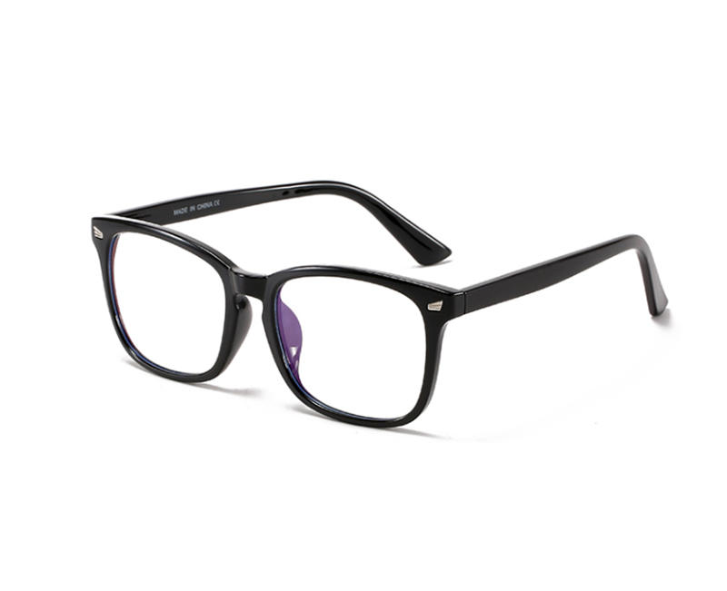 Montura de gafas ópticas antiluz azul Vintage de moda 2022 montura de gafas cuadradas con lentes transparentes