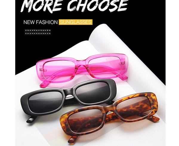 2022 Nuevo modelo popular gafas de sol pequeñas cuadradas para mujer