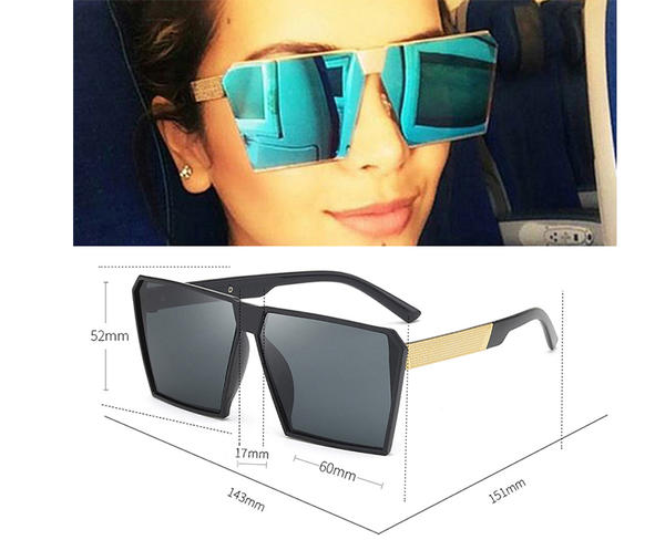 2022 Nuevo modelo popular gafas de sol cuadradas para mujer