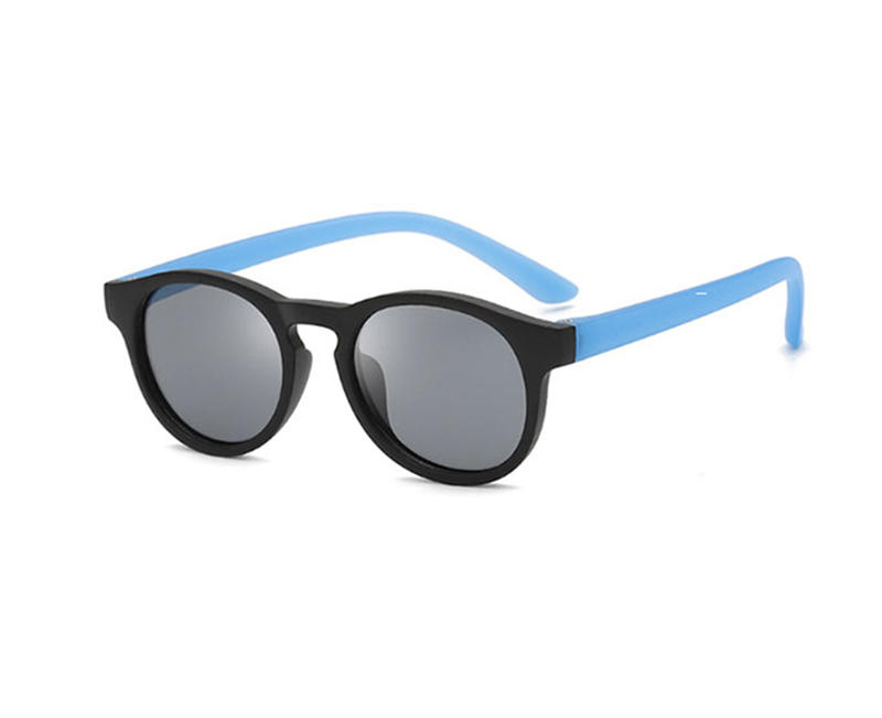 2022 venta al por mayor de moda de alta calidad flexible pequeño uv400 oem personalizado unisex marco redondo polarizado niños gafas de sol