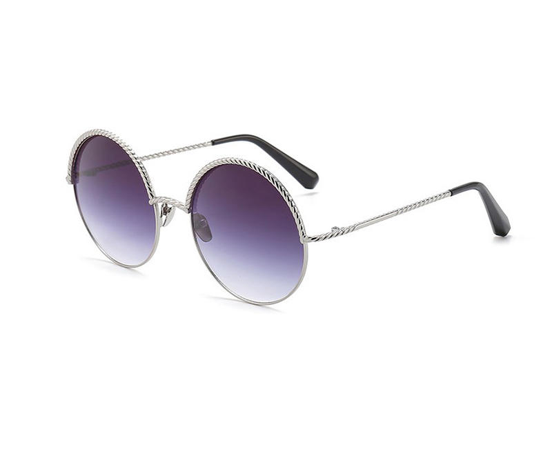 Nuevas llegadas Retro CUSTOM Moda diseñador de moda gafas de sol redondas mujeres