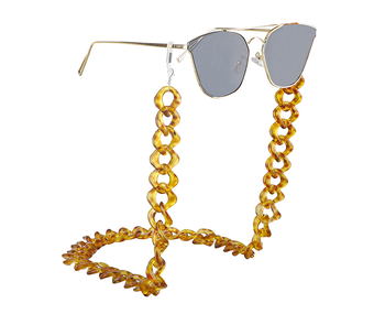 Verano nuevo patrón de colores acrílico gafas cadena titular collar gafas de sol correa cordones