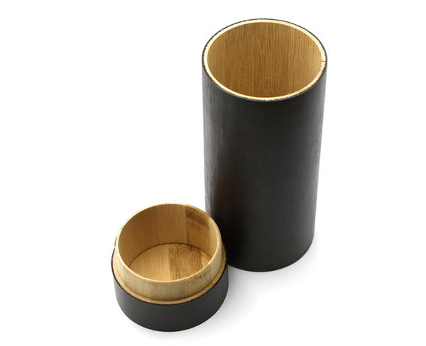 2022 nueva caja de moda de llegada con logotipo personalizado caja de gafas de sol de cilindro de material de bambú redondo