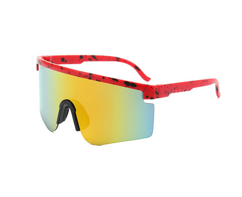 Las gafas de sol de los hombres grandes de la lente del marco grande al aire libre del nuevo estilo se divierten las gafas de sol de ciclo