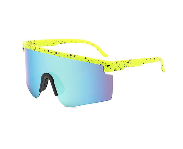 Nuevo estilo al aire libre marco grande lente grande hombres gafas de sol deportes ciclismo gafas de sol